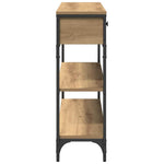 Konsollbord Artisan Eik 100 X 25 X 75 Cm Ingeniørtre Og Metall