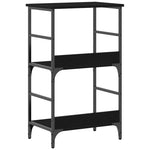 Bokhylle Svart Eik 50 X 33 X 82 Cm Konstruert Tre