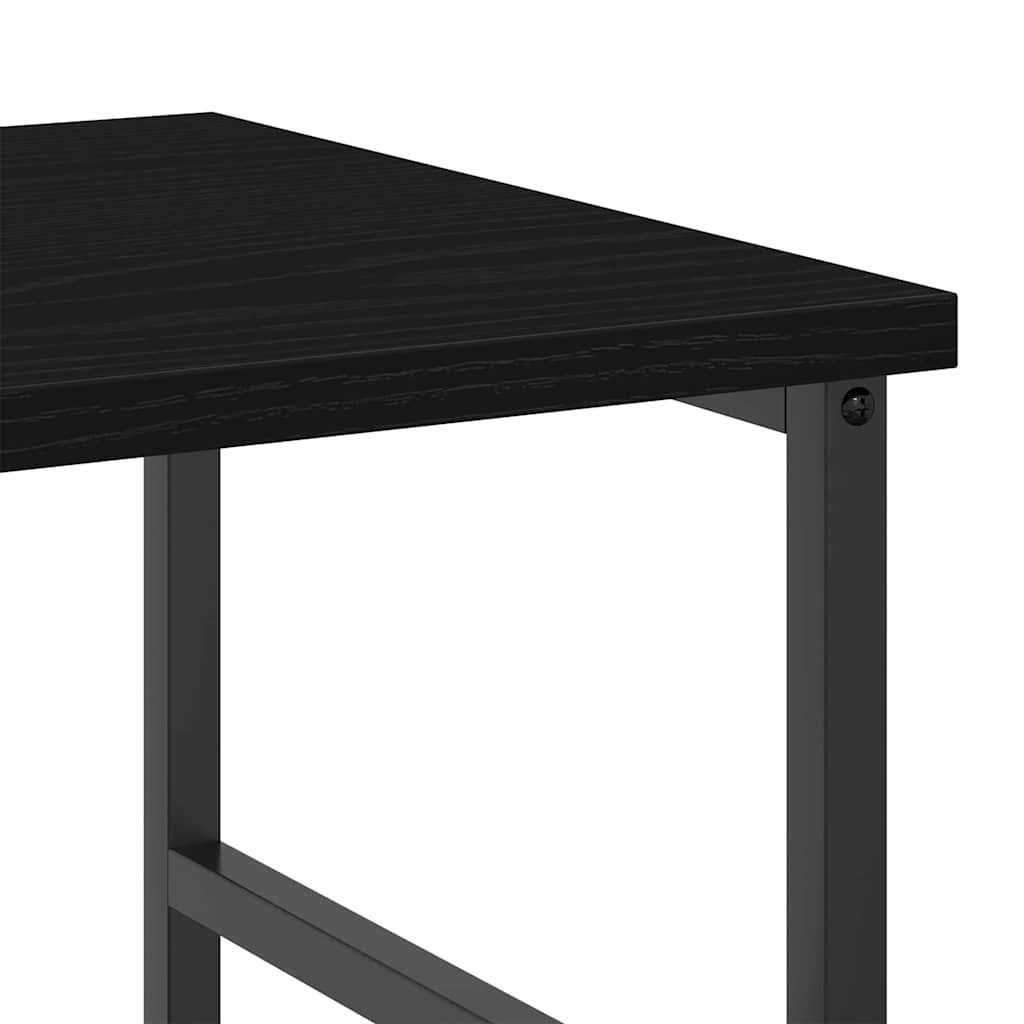 Bokhylle Svart Eik 50 X 33 X 117,5 Cm Konstruert Tre