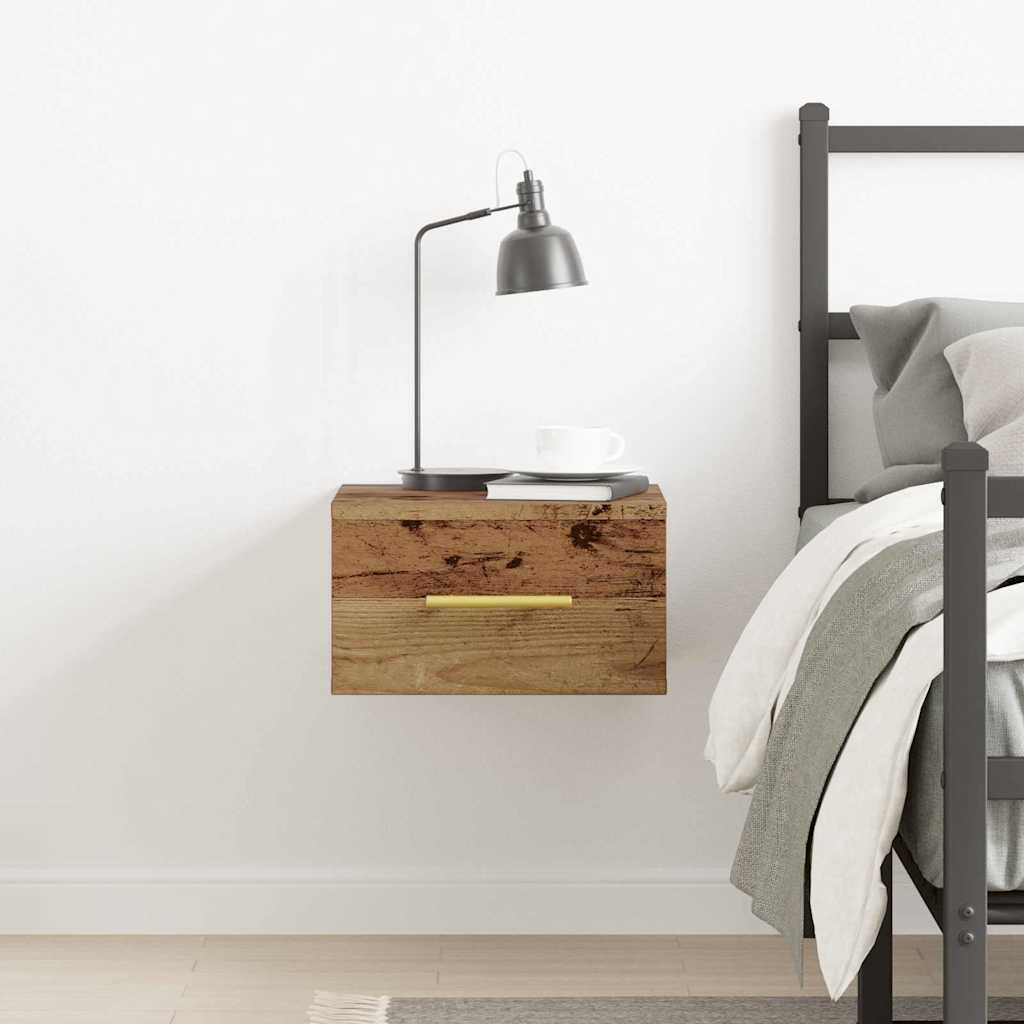 Nattbordskap Gammelt Tre 35 X 35 X 20 Cm Konstruert Tre