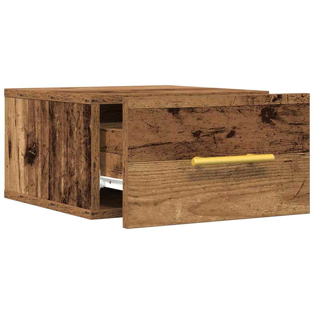 Nattbordskap Gammelt Tre 35 X 35 X 20 Cm Konstruert Tre