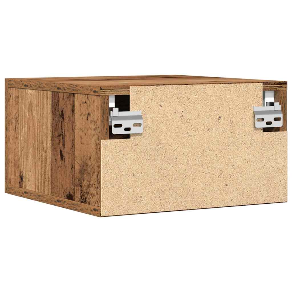 Nattbordskap Gammelt Tre 35 X 35 X 20 Cm Konstruert Tre