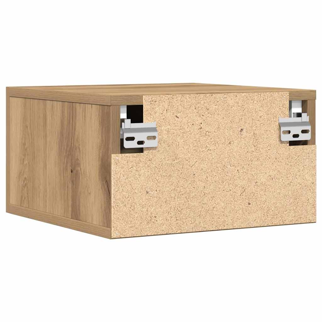 Nattbordskap 2 Pcs Artisan Eik 35 X 35 X 20 Cm Konstruert Tre