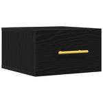 Nattbordskap Svart Eik 35 X 35 X 20 Cm Konstruert Tre