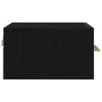 Nattbordskap Svart Eik 35 X 35 X 20 Cm Konstruert Tre