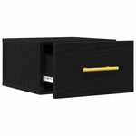 Nattbordskap 2 Pcs Svart Eik 35 X 35 X 20 Cm Konstruert Tre