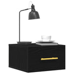 Nattbordskap 2 Pcs Svart Eik 35 X 35 X 20 Cm Konstruert Tre