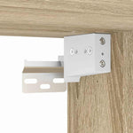 Baderomsspeil Beige 60 X 16 X 60 Cm Glass Og Konstruert Tre