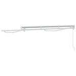 Markiseramme Hvit 2.5 X 2 M Pulverlakkert Stål Og Aluminium