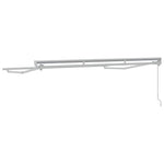 Markiseramme Hvit 3 X 2 M Pulverlakkert Stål Og Aluminium