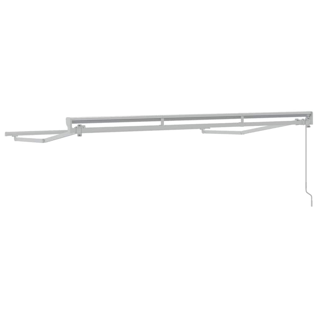 Markiseramme Hvit 3 X 2 M Pulverlakkert Stål Og Aluminium