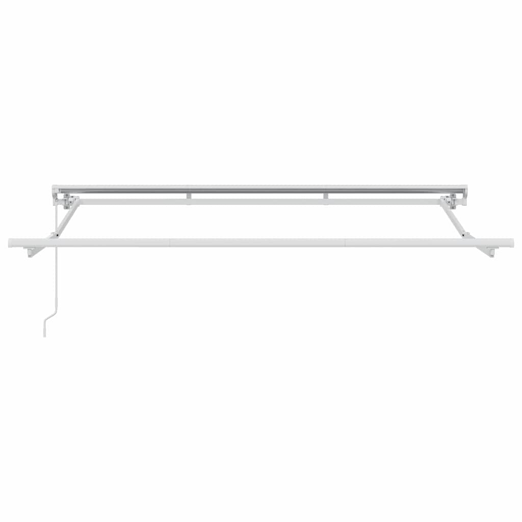 Markiseramme Hvit 3 X 2 M Pulverlakkert Stål Og Aluminium