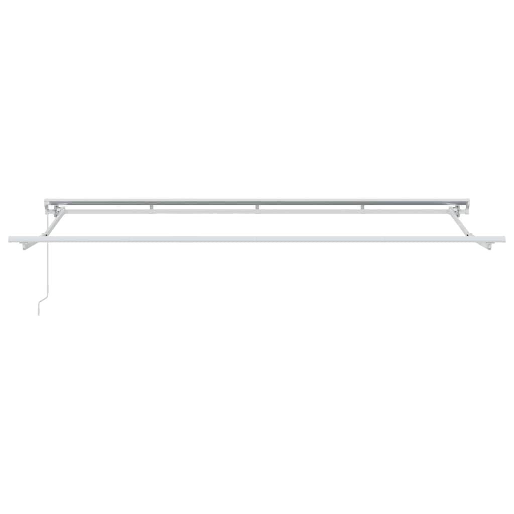 Markiseramme Hvit 4 X 2 M Pulverlakkert Stål Og Aluminium