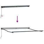 Markiseramme Antrasitt 3,5 X 2,5 M
