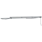 Markiseramme Antrasitt 4 × 3 M Pulverlakkert Stål Og Aluminium