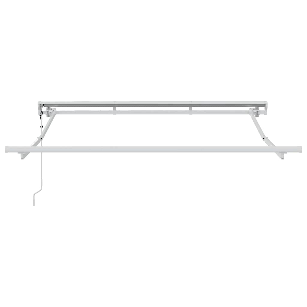 Markiseramme Hvit 2.5 X 2 M Pulverlakkert Stål Og Aluminium