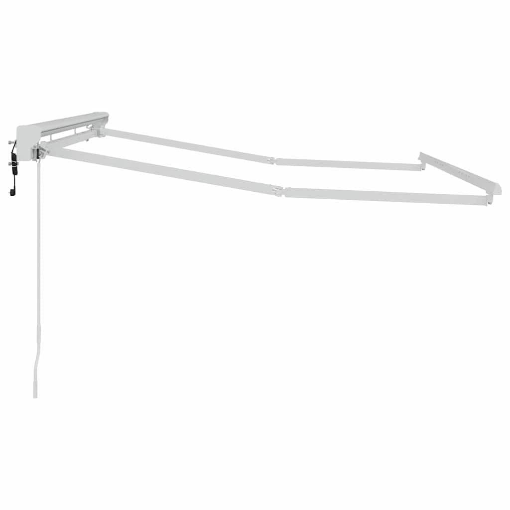 Markiseramme Hvit 2.5 X 2 M Pulverlakkert Stål Og Aluminium