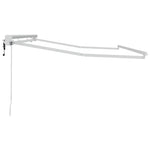 Markiseramme Hvit 3.5 X 2 M Pulverlakkert Stål Og Aluminium