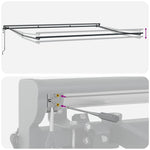 Markiseramme Antrasitt 4,5 × 3 M