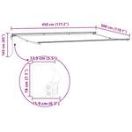 Markiseramme Antrasitt 4,5 × 3 M