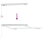 Markiseramme Hvit 2.5 X 2 M Metall