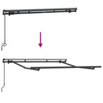 Markiseramme Antrasitt 2.5 X 2 M Metall