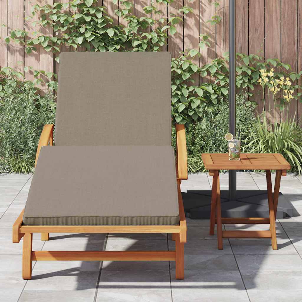 Solstol 2 Pcs Gråbrun 200 X 67 X 84 Cm Solid Akasietre