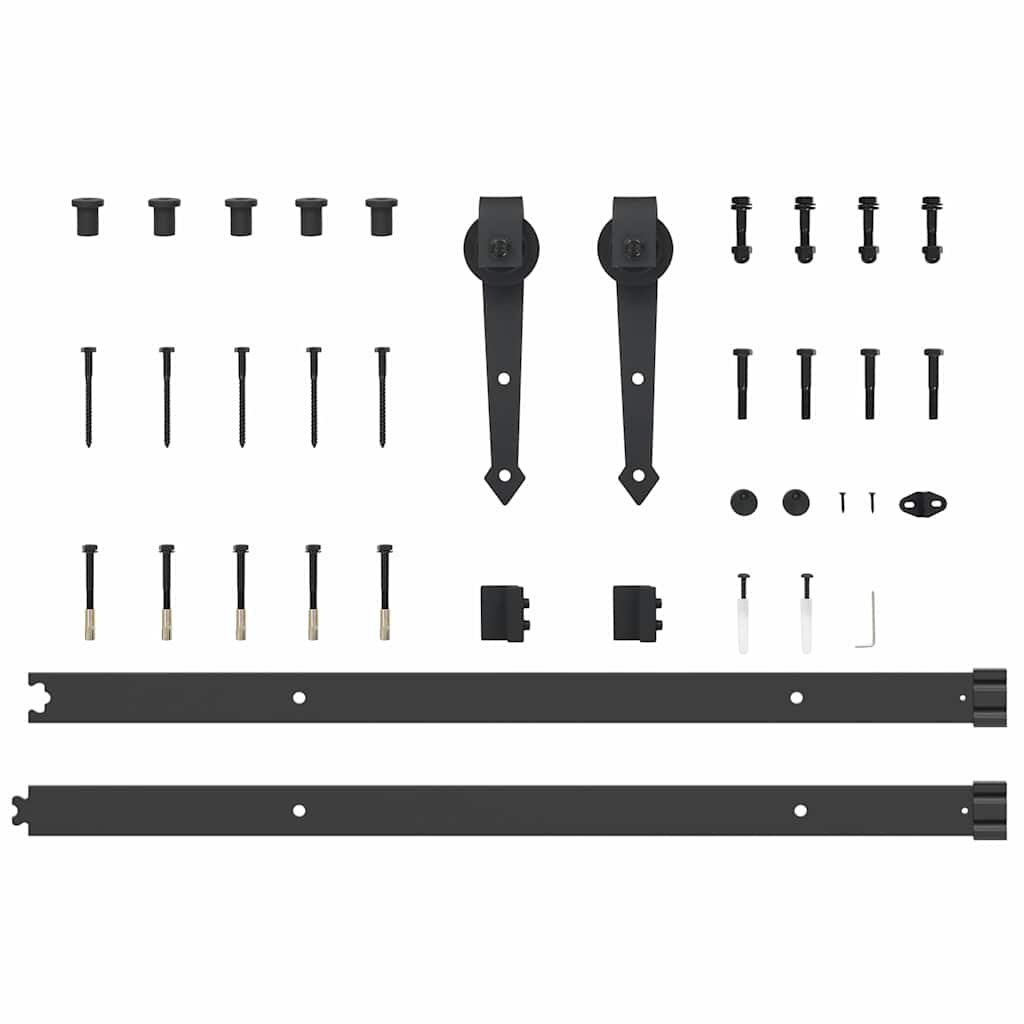 Skyvedør Orkdal Hvit 83 X 211 Cm Massivt Furutre Og Glass