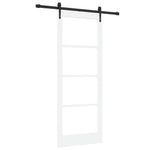 Skyvedør Orkdal Hvit 83 X 211 Cm Massivt Furutre Og Glass