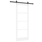 Skyvedør Orkdal Hvit 83 X 211 Cm Massivt Furutre Og Glass