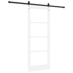 Skyvedør Orkdal Hvit 83 X 211 Cm Massivt Furutre Og Glass