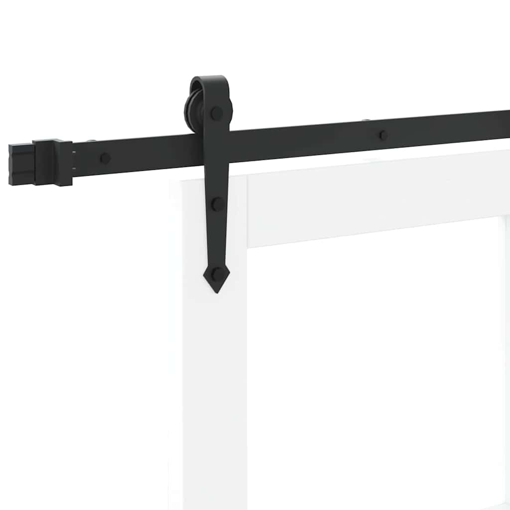 Skyvedør Orkdal Hvit 93 X 211 Cm Massivt Furutre Og Glass