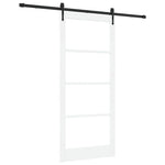 Skyvedør Orkdal Hvit 93 X 211 Cm Massivt Furutre Og Glass