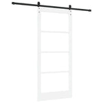 Skyvedør Orkdal Hvit 93 X 211 Cm Massivt Furutre Og Glass