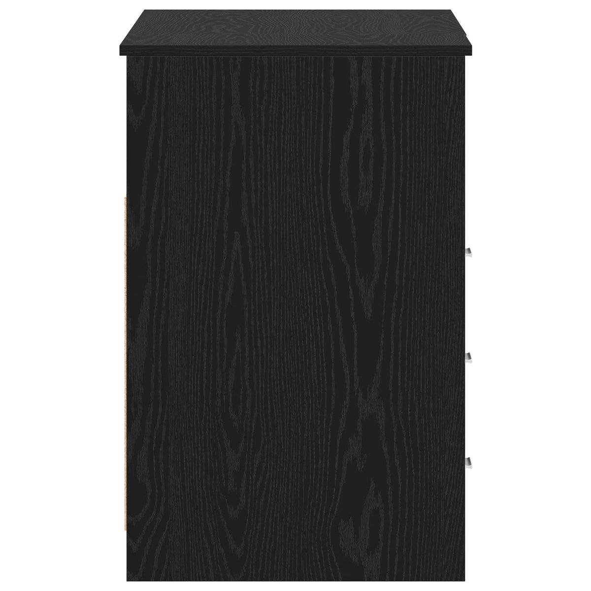 Skrivebord 2 Pcs Svart Eik 140 X 50 X 76 Cm Konstruert Tre