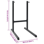Dip-Stasjon Svart 103,5 X 66,5 X 121,5 Cm Pulverlakkert Stål
