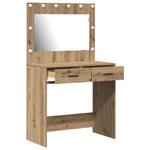 Sminkebord Artisan Eik 78,5 X 41 X 135 Cm Konstruert Tre
