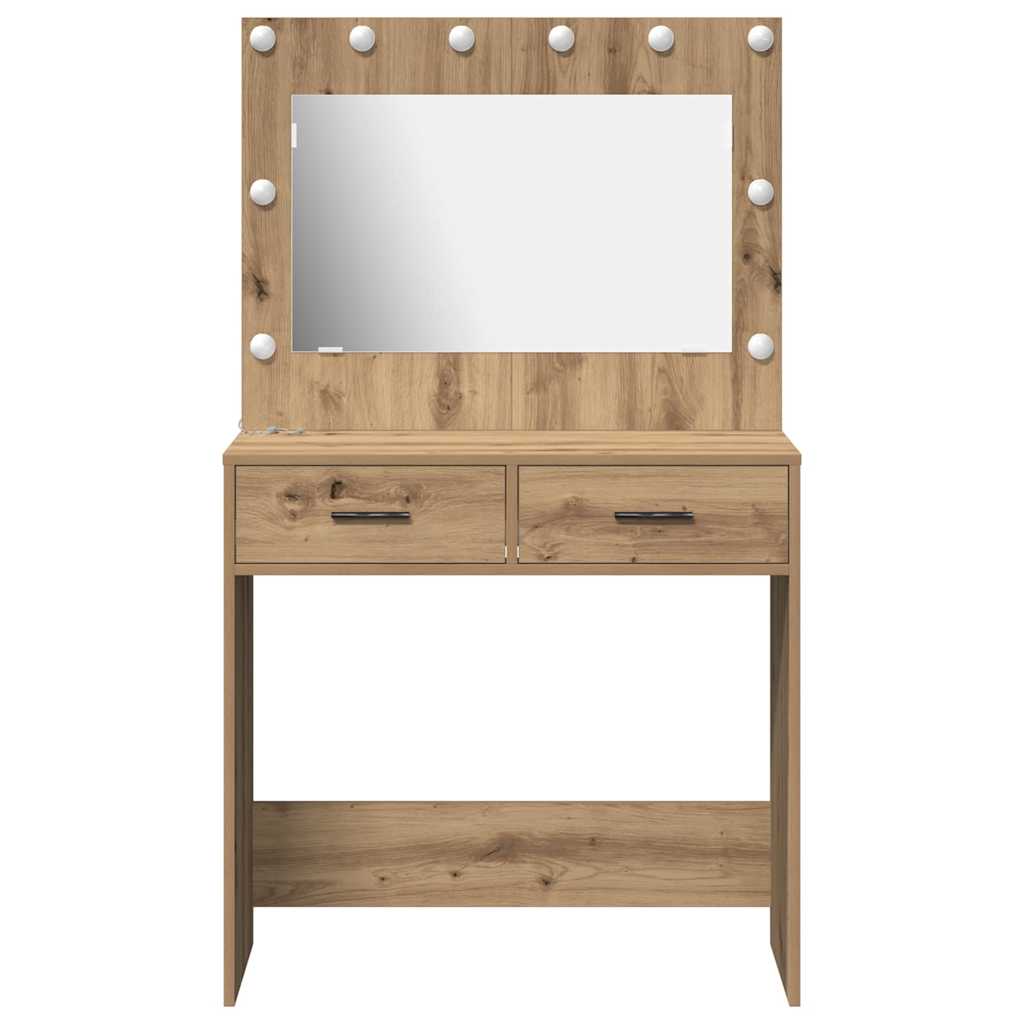 Sminkebord Artisan Eik 78,5 X 41 X 135 Cm Konstruert Tre