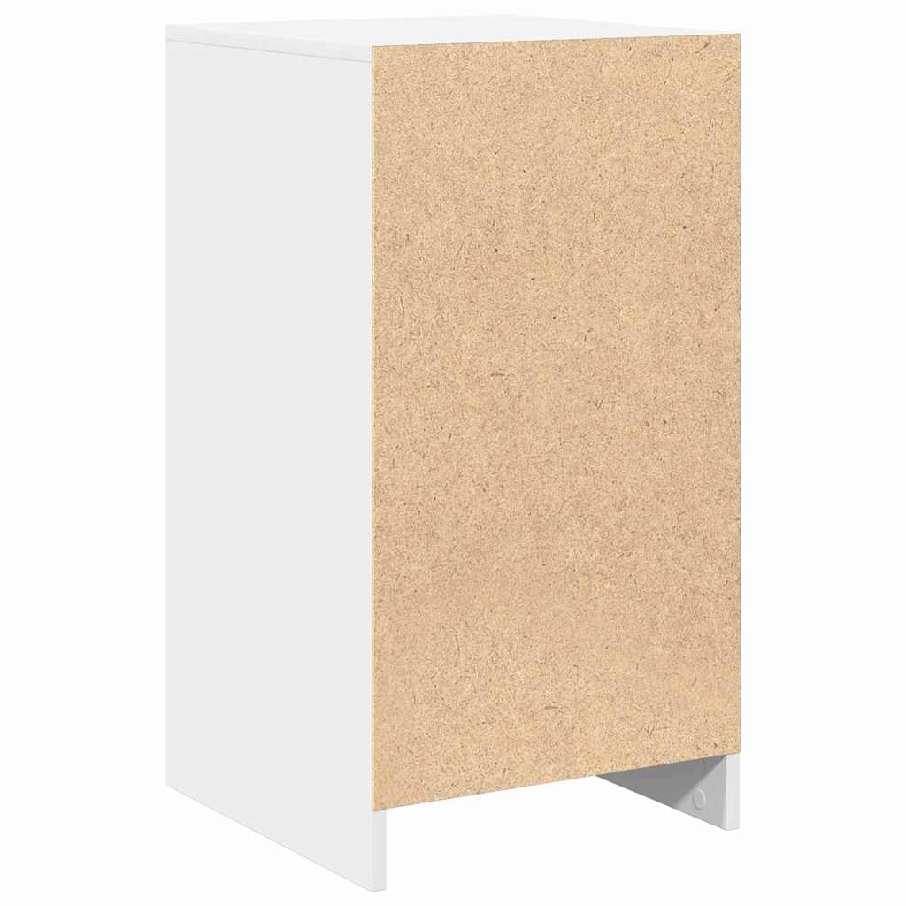 Serviesskap Med Skuff Hvit 40 X 40,5 X 75 Cm Konstruert Tre