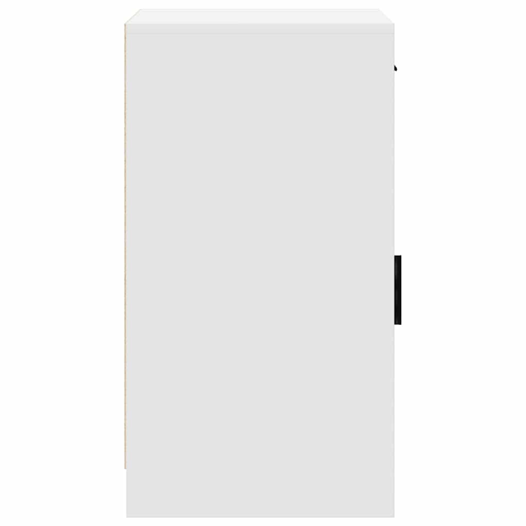 Serviesskap Med Skuff Hvit 40 X 40,5 X 75 Cm Konstruert Tre