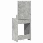 Sminkebord Med Hylle Betonggrå 50 X 41 X 135 Cm Konstruert Tre