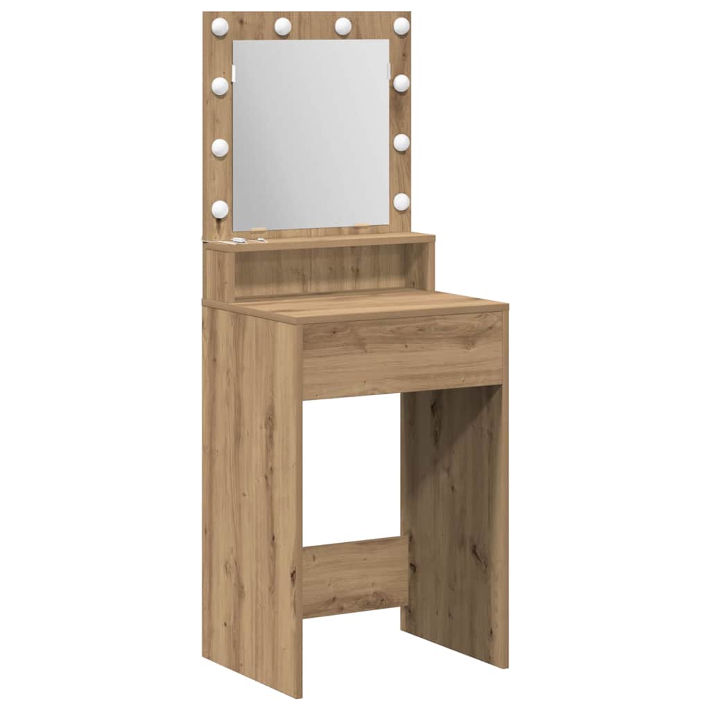 Sminkebord Artisan Eik 50 X 41 X 135 Cm Konstruert Tre