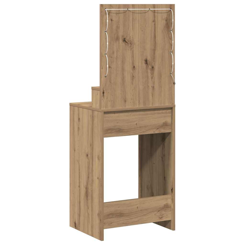 Sminkebord Artisan Eik 50 X 41 X 135 Cm Konstruert Tre