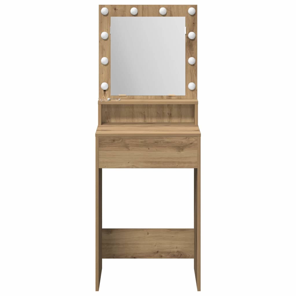 Sminkebord Artisan Eik 50 X 41 X 135 Cm Konstruert Tre