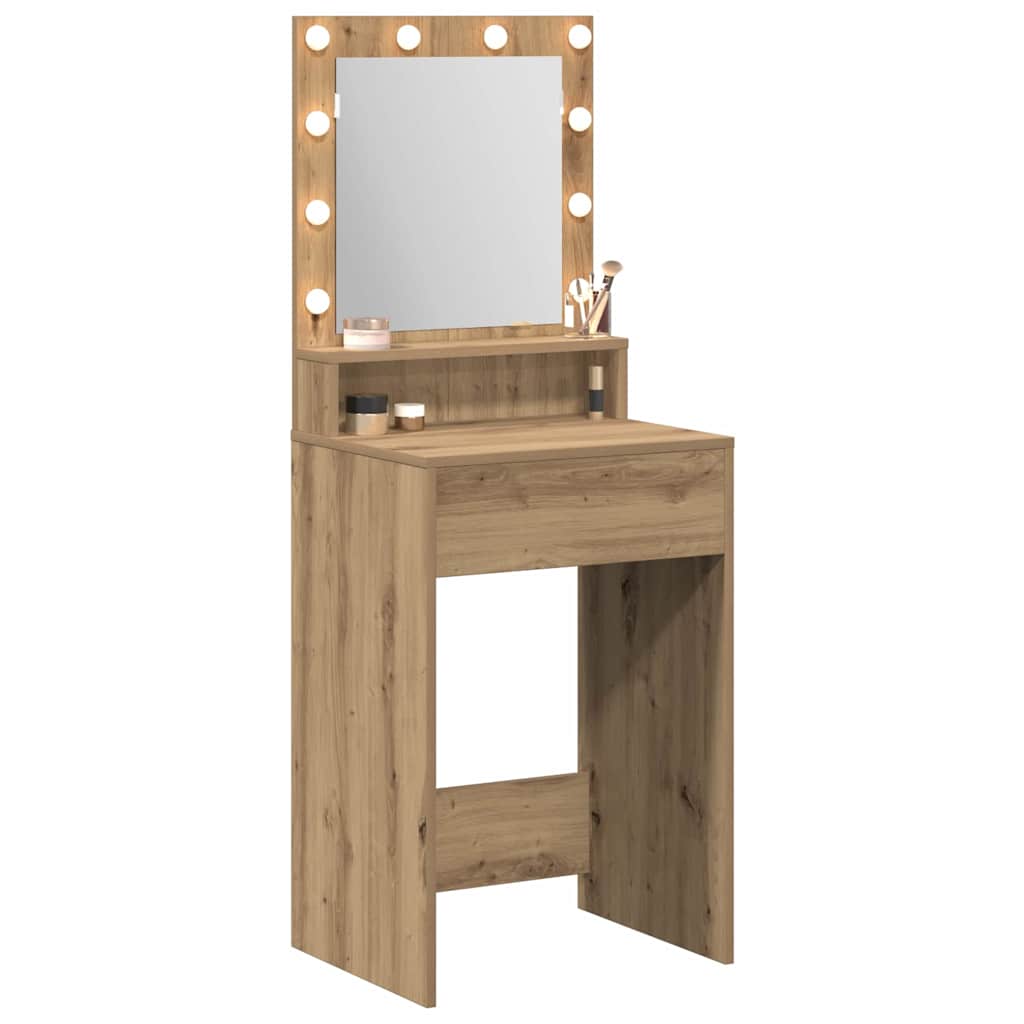 Sminkebord Artisan Eik 50 X 41 X 135 Cm Konstruert Tre