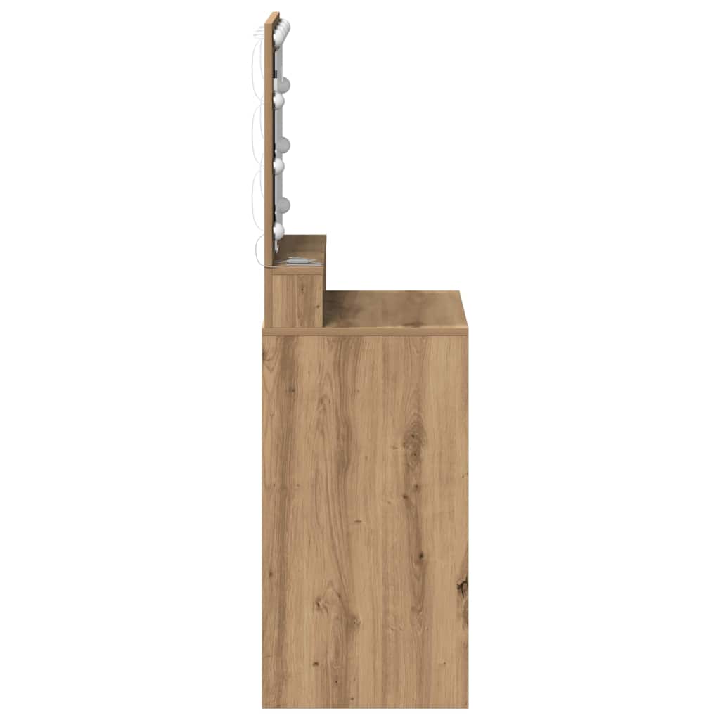Sminkebord Artisan Eik 50 X 41 X 135 Cm Konstruert Tre