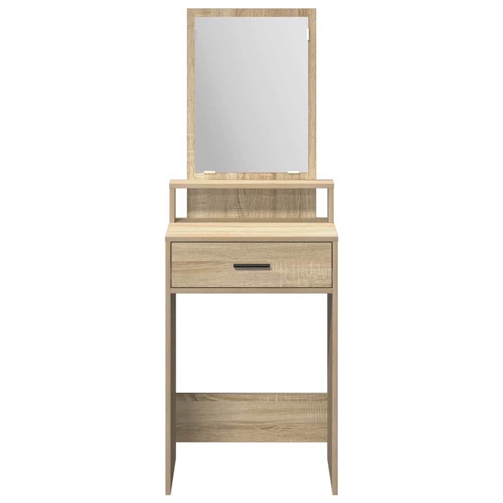 Sminkebord Med Skuff Sonoma Eik 50 X 41 X 140 Cm Konstruert Tre
