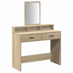 Sminkebord Sonoma Eik 100 X 41 X 140 Cm Konstruert Tre