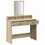 Sminkebord Sonoma Eik 100 X 41 X 140 Cm Konstruert Tre