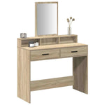 Sminkebord Sonoma Eik 100 X 41 X 140 Cm Konstruert Tre